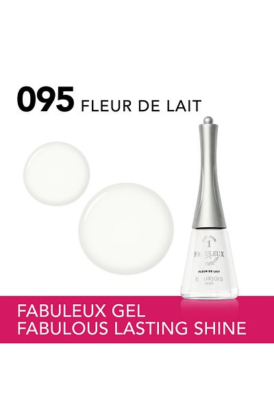Bourjois Fabuleux Gel Nail Polish - 95 - Fleur de Lait, 9ml