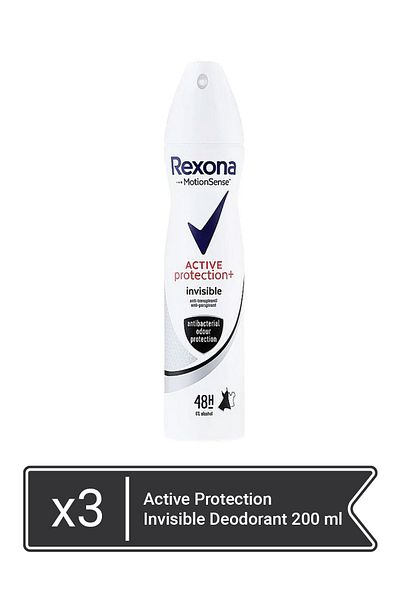 Rexona Active Protection Invisible Deodorant 200 ml  x 3 pieces