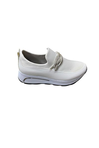 Blackwild Pantofi sport albi de damă