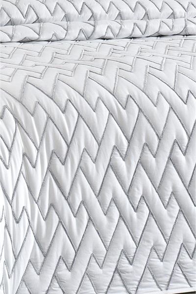 Çeyiz Diyarı Maria Quilted - Double Cream Gray Bedspread 230X240