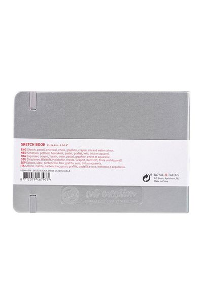 Royal Talens 21X15 Shiny Silver Tac Sketchbook - 140Gr