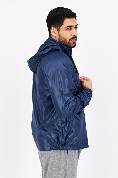 Lyle & Scott Men Hooded Embroidered Logo Drawstring Jacket, Ink Blue