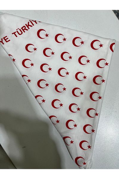 couis Λεπτομερής μπαντάνα με κασκόλ Türkiye Moon Star