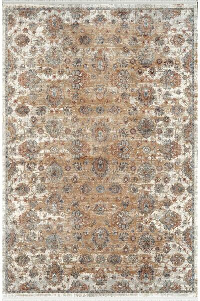 Royal Halı Royal Halı Diva DZ04A Krem Vizon Viskon Akrilik Yumuşak Dokulu Ota...