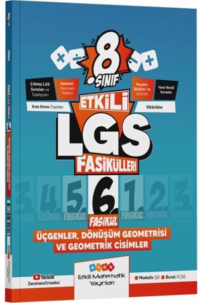 Ulti Yayınları Etkili Matematik Yayınları 8. Sınıf Etkili LGS Fasikülleri Üçg...
