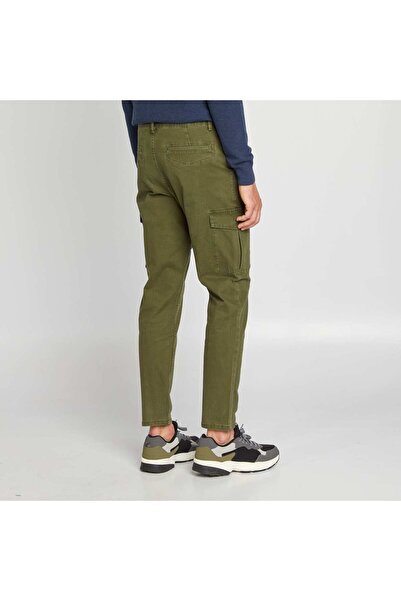 KIABI Multi-pocket slim-fit trousers KHAKI