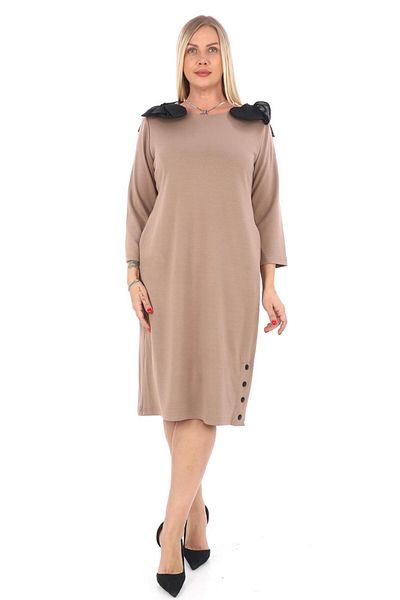 zitex Floral Detail Dress on the Shoulder