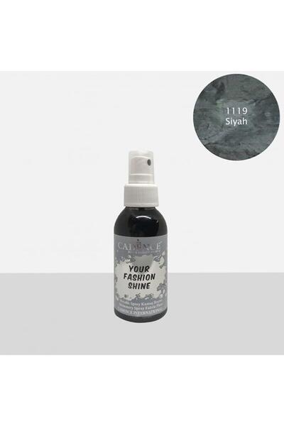 Cadence KUMAŞ SPREY BOYA METALİK FS-1119 SİYAH 100ML