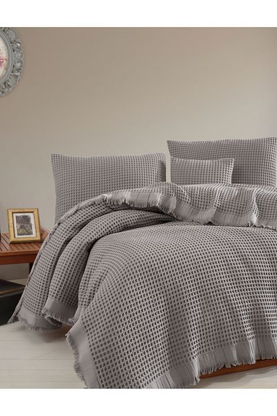 luxtex Double 100% Cotton Waffle Pique, Multi-Purpose Bedspread