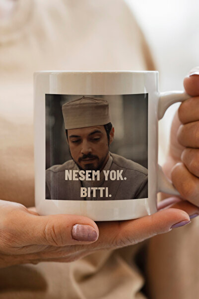 South Steel كوب فاخر مطبوع عليه Cüneyd Efendi باللون الأحمر