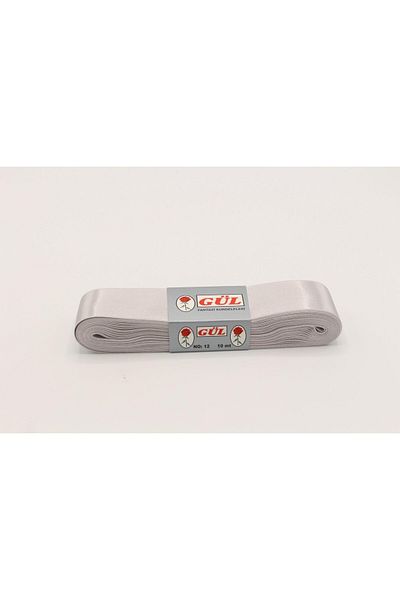 öz-iş Γκρι Σατέν Κορδέλα Τριαντάφυλλου - 38mm