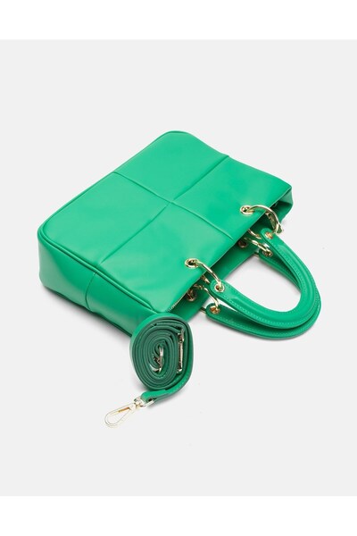 Seniorah Green Patterned Women's Bag with Strap