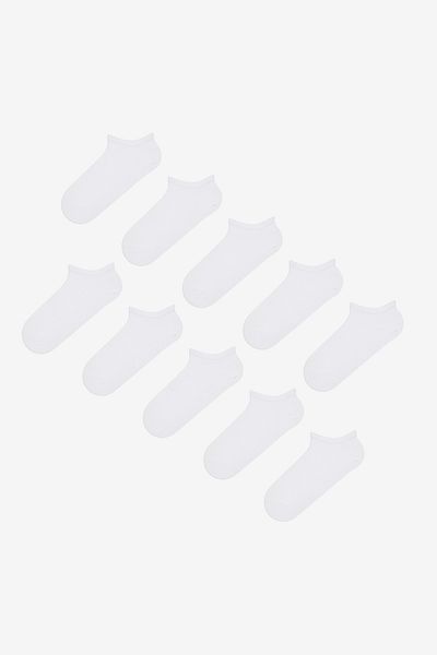 Penti Basic White 10 Booties Socken