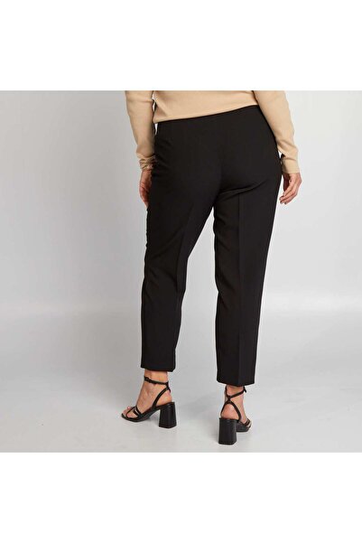 KIABI High-waisted cigarette trousers black