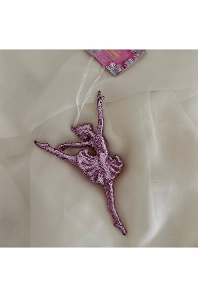 takı tutkum زينة شجرة عيد الميلاد لفتاة راقصة الباليه اللامعة باللون الوردي