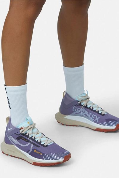 Nike Purple React Pegasus Trail 4 Gore-Tex Waterproof Reflective Walking Running Shoes