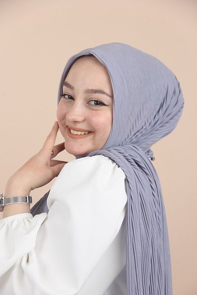 Sima Şal practic cu pliuri argintii