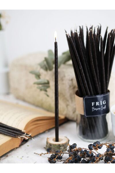 FRİG LAVANTA TASARIM HEDİYELİK Balmumu İnce Ritüel Mum 50 Adet - Dilek Tören ...