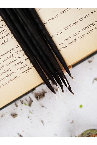 FRİG LAVANTA TASARIM HEDİYELİK Dilek Tören Ritüel Balmumu Mum 10 Adet Slim Ince 20 Cm Boy 4-6 Mm Çap