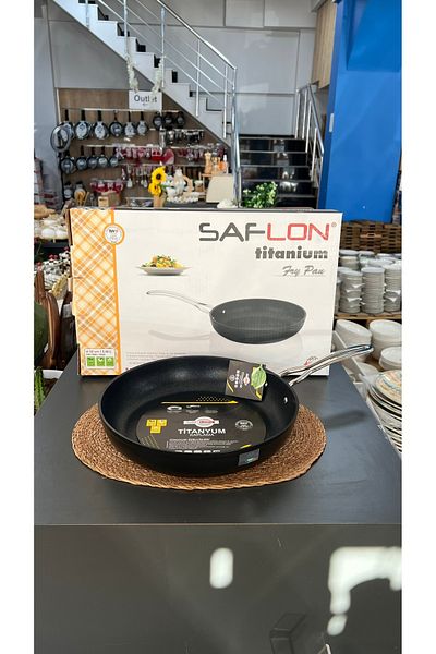 SAFLON Safinox 30 cm Titanium Metal Single Handle Pan