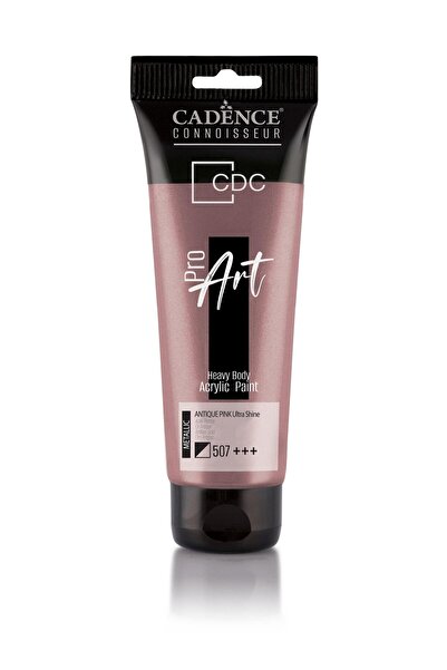 Cadence Boya طلاء أكريليك معدني شديد اللمعان من بروارت Prd-507 وردي عتيق 120 مل