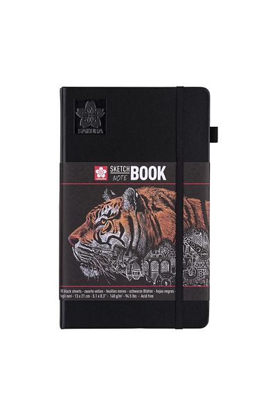 Sakura Sketchbook Black Paper 13 X 21 Cm 140 gr