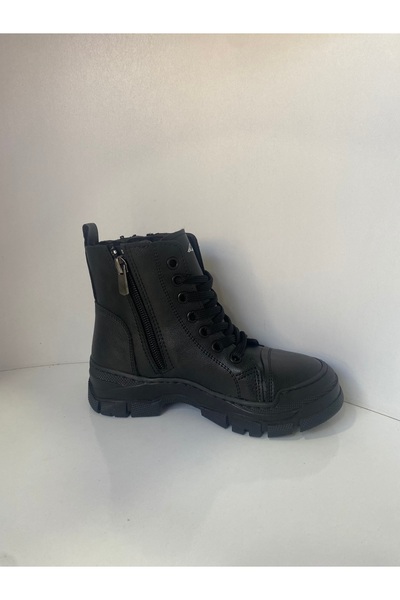 TAŞKINÖZ AYAKKABI ortapedik su geçirmez fermuları kürklü kaymaz taban çocuk botu