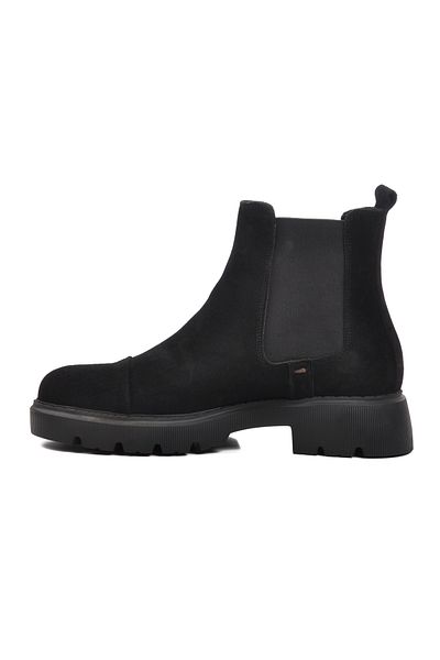 AYAKMOD Ανδρικές μπότες Premium 1158 Black Suede από γνήσιο δέρμα
