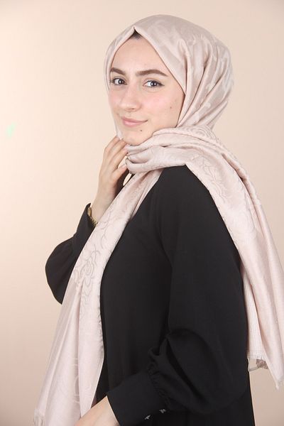 Sima Σάλι τριαντάφυλλο Sima Cashmere CC σε πούδρα