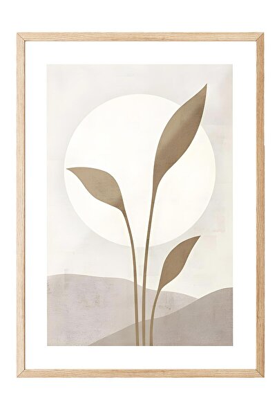 Postifull Ahşap Çerçeveli Tablo, Poster ve Çerçeve Seti, Beige Solar Comfort ...