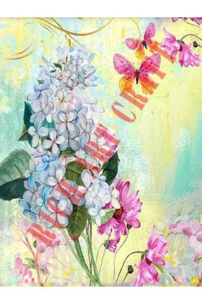 DERYA DESİNG ART ورق ديكوباج نحاسي رقم: 8178 - 29x42 سم