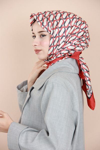 LOJASENSİTİVE Red Sensitive Twill Silk Scarf 1