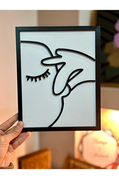 Mr Home إطار خشبي - لوحة مرحاض للحمام - ديكور حائط - إطار حائط للحمام