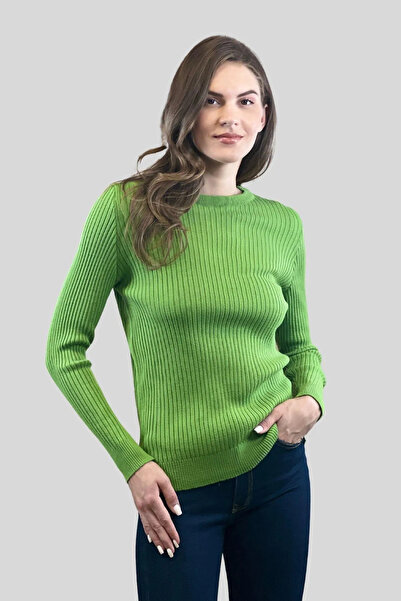 Miss Poem Women's 2-Piece Long Crew Neck Basic Plain Knitwear Sweater