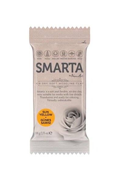 Smarta Akıllı Model Hamuru (Modelleme Hamuru) Sanat Kili Güneş Sarısı 100 Gram (6 Lı Paket) 30000117
