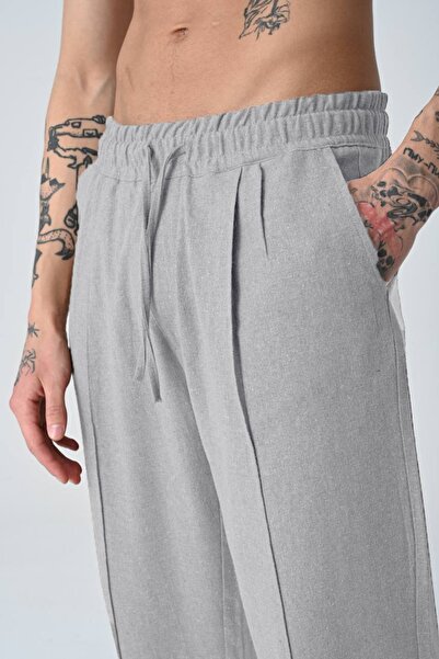 İMVAGO Baggy Pileli Keten Pantolon