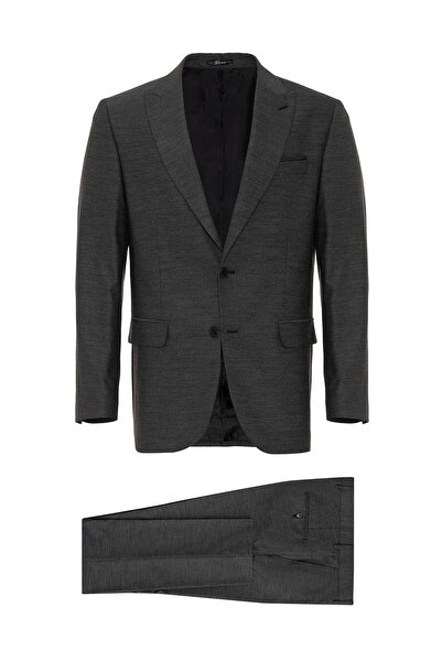 SÜVARİ Regular Waist Regular Fit Anthracite Men's Suit Tk1007000202