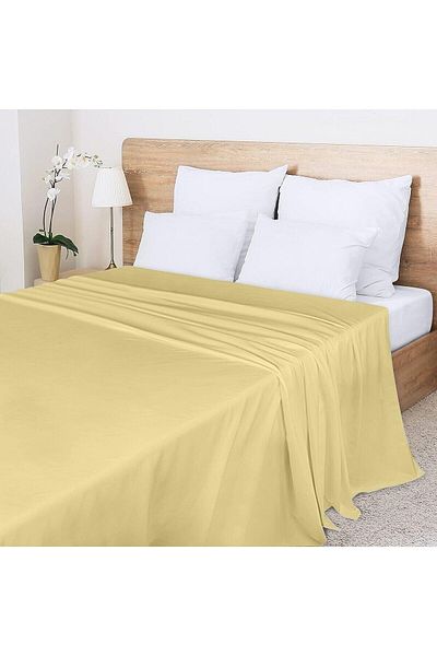 INTER Z Oversized Plain Elastic Bed Sheet Set 240X260