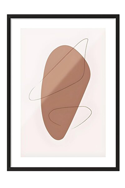 Postifull Tablou cu ramă neagră, set de postere și rame, Graphic Shapes and L...