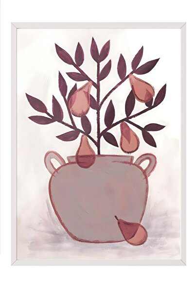 Postifull Tablou cu rama alba, set de postere si rame, pictura de perete, ser...