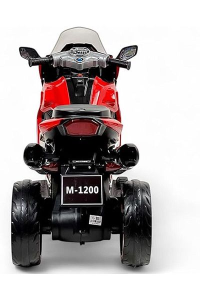 ALBADER Kids Ride On Motorcycle, Children's Electric Motorcycle With Double Rechargeable Toy Cars