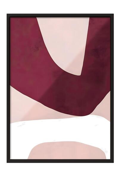 Postifull Siyah Çerçeveli Tablo, Poster ve Çerçeve Seti, Asymmetrical Shapes ...