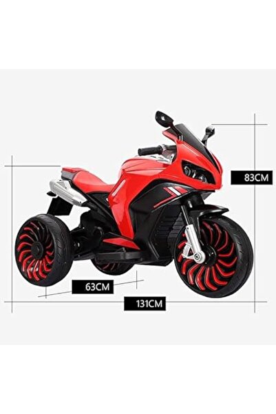 ALBADER Electric Motorcycle For Kids, Ride on Tricycles for Boys & Girls With 2 Motor, 12V Battery