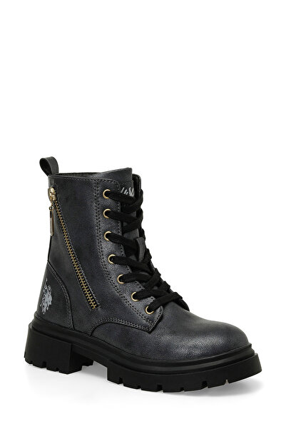 U.S. Polo Assn. HALLY 4PR Siyah Kız Çocuk Biker Bot