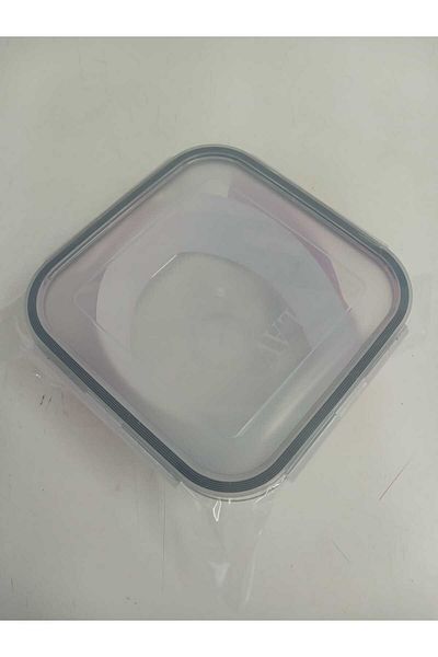 LAV Feyzade 1150Cc Fresco Glass Storage Container with Lock, Square (Frs-249)