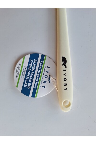 IVORY Small Thin Non-Barning Non-Stecking Silicone Cake Spoon