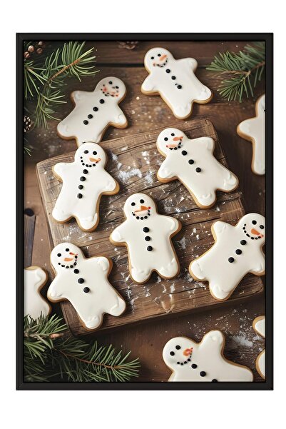 Postifull Πίνακας με μαύρο πλαίσιο, Πρωτοχρονιάτικη αφίσα, Πρωτοχρονιάτικη δι...