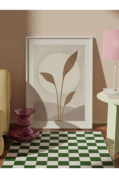 Postifull White Framed Painting, Poster and Frame Set, Beige Solar Comfort Series No:108579