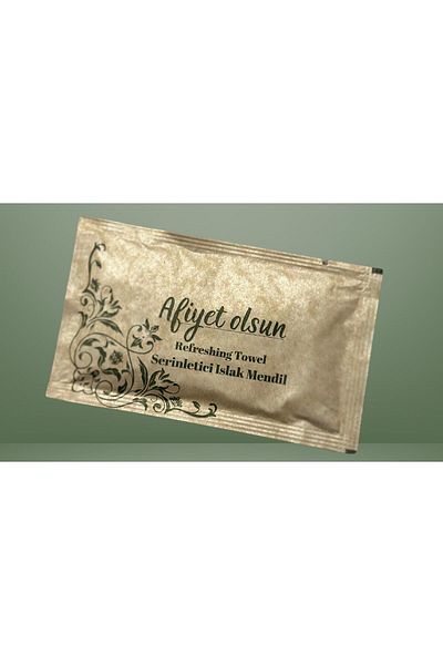 Islakmendilcim Kraft Wet Wipes Printed Disposable 100Pcs