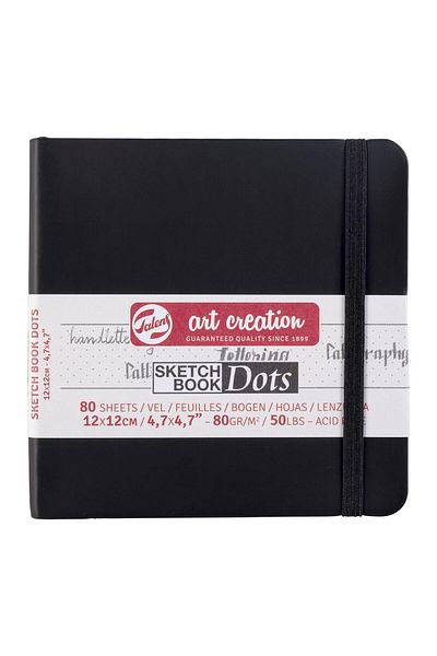 Talens Tac Sk-Block Sw Black 12X12 140 g Sketchbook